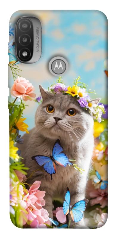 Чехол itsPrint Spring cat для Motorola Moto E20, животные, купить оптом с доставкой