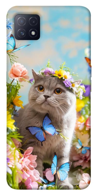 Чохол itsPrint Spring cat для Oppo A72 5G / A73 5G, тварини, купити оптом з доставкою