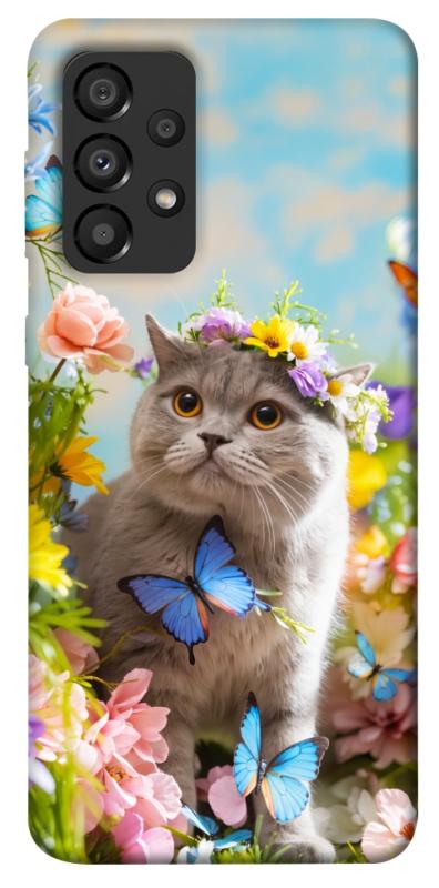 Чохол itsPrint Spring cat для Samsung Galaxy A33 5G, тварини, купити оптом з доставкою