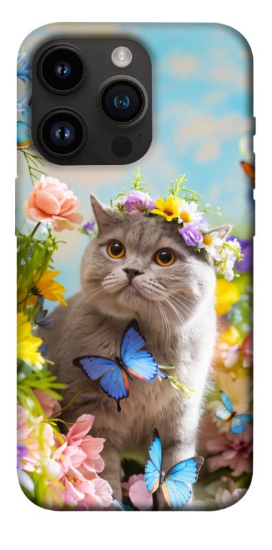 Чехол itsPrint Spring cat для Apple iPhone 14 Pro (6.1"), животные, купить оптом с доставкой