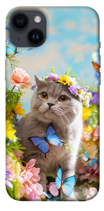 Чехол itsPrint Spring cat для Apple iPhone 14 Plus (6.7"), животные, купить оптом с доставкой