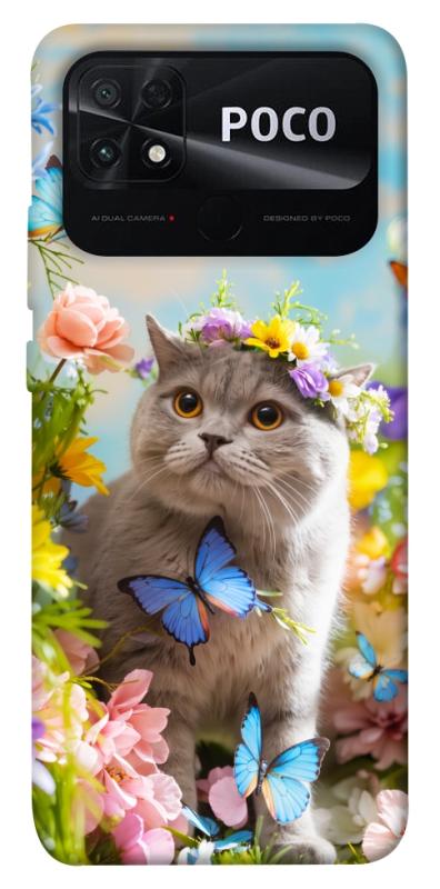 Чехол itsPrint Spring cat для Xiaomi Poco C40, животные, купить оптом с доставкой