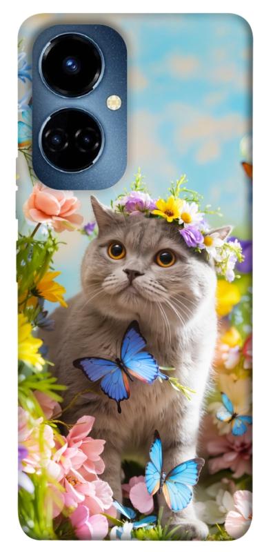 Чехол itsPrint Spring cat для TECNO Camon 19 (CI6n) / 19 Pro (CI8n), животные, купить оптом с доставкой