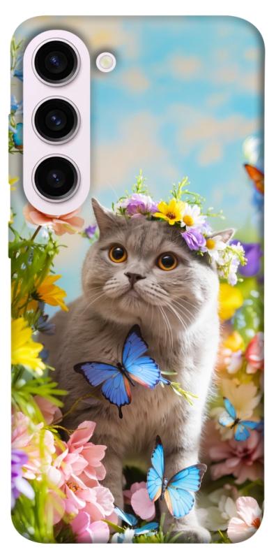 Чехол itsPrint Spring cat для Samsung Galaxy S23+, животные, купить оптом с доставкой