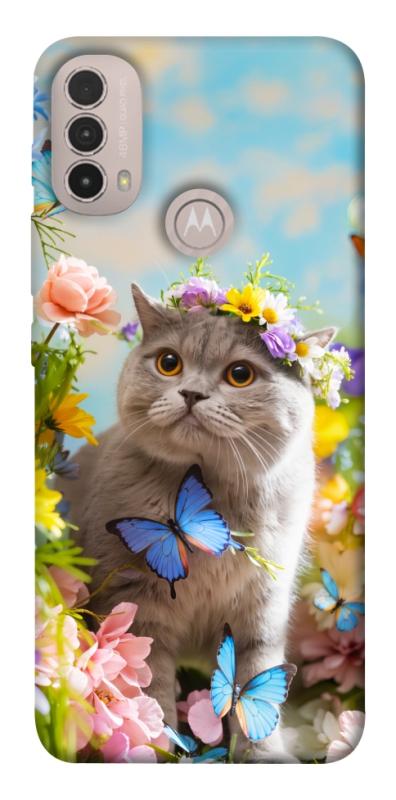 Чехол itsPrint Spring cat для Motorola Moto E40, животные, купить оптом с доставкой
