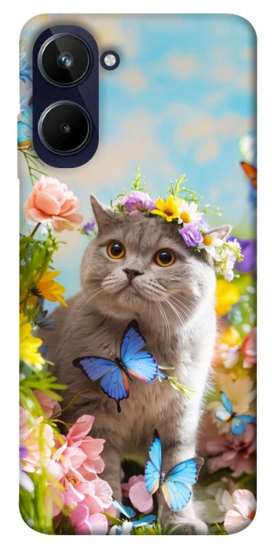Чехол itsPrint Spring cat для Realme 10 4G, животные, купить оптом с доставкой