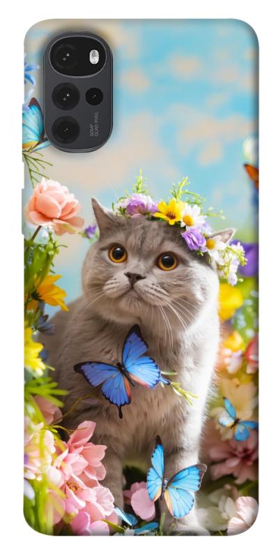 Чехол itsPrint Spring cat для Motorola Moto G22, животные, купить оптом с доставкой