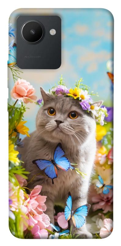 Чохол itsPrint Spring cat для Realme C30s, тварини, купити оптом з доставкою