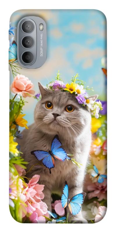 Чехол itsPrint Spring cat для Motorola Moto G31, животные, купить оптом с доставкой