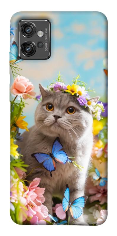 Чехол itsPrint Spring cat для Motorola Moto G32, животные, купить оптом с доставкой