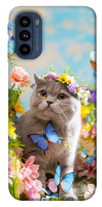 Чехол itsPrint Spring cat для Motorola Moto G41, животные, купить оптом с доставкой