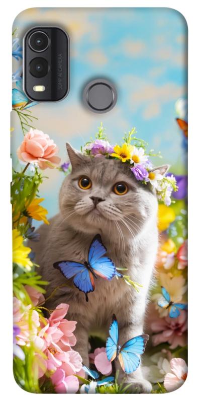 Чохол itsPrint Spring cat для Nokia G11 Plus, тварини, купити оптом з доставкою