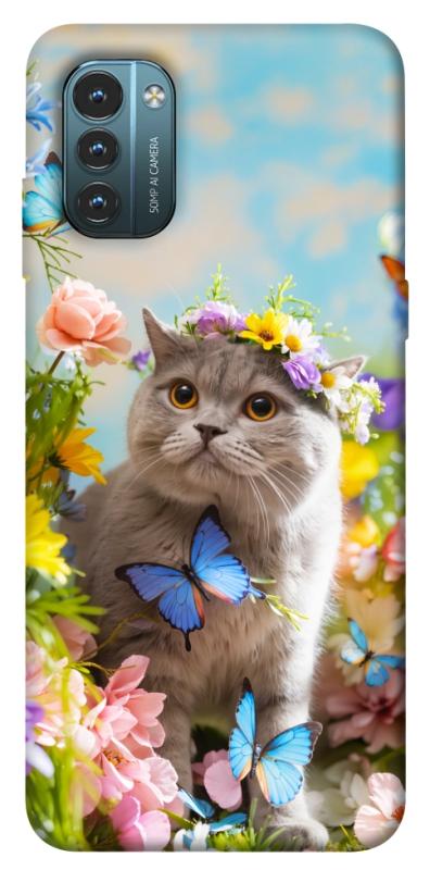 Чехол itsPrint Spring cat для Nokia G21, животные, купить оптом с доставкой