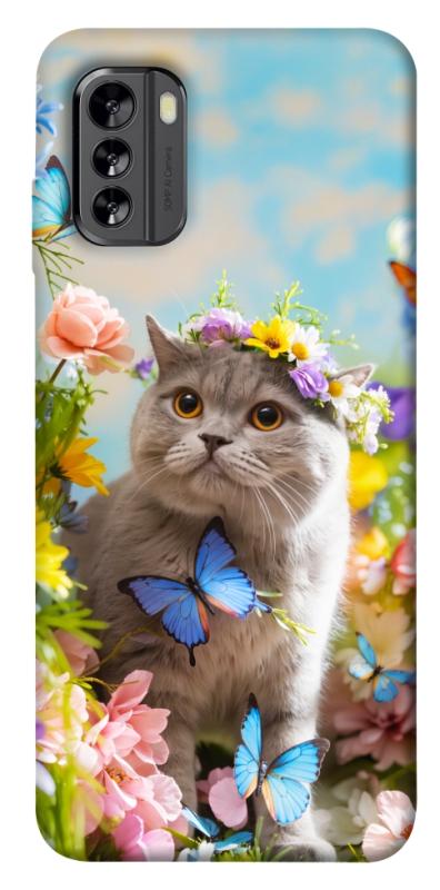 Чохол itsPrint Spring cat для Nokia G60, тварини, купити оптом з доставкою