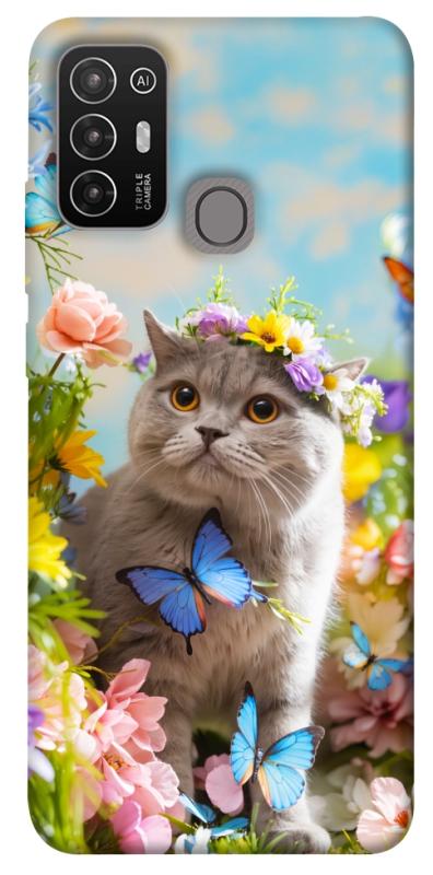 Чехол itsPrint Spring cat для ZTE Blade A52, животные, купить оптом с доставкой