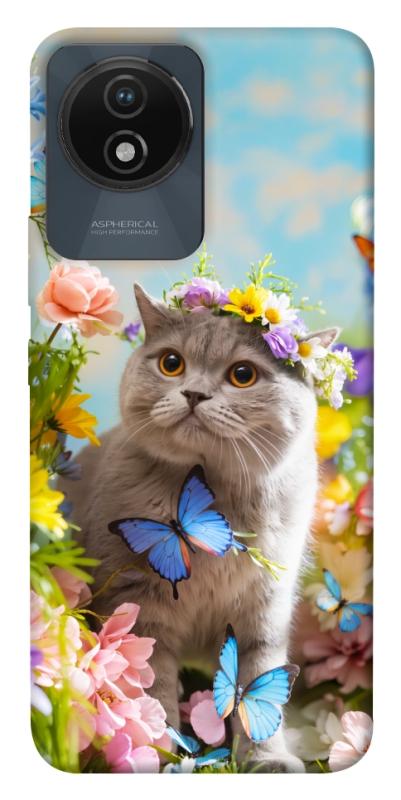 Чехол itsPrint Spring cat для Vivo Y02, животные, купить оптом с доставкой