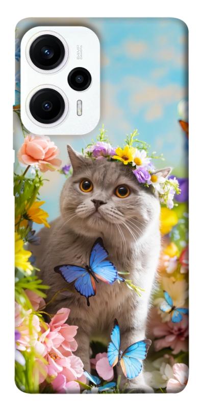Чехол itsPrint Spring cat для Xiaomi Poco F5 / Note 12 Turbo, животные, купить оптом с доставкой