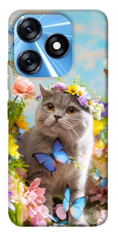 Чохол itsPrint Spring cat для TECNO Spark 10 Pro, тварини, купити оптом з доставкою