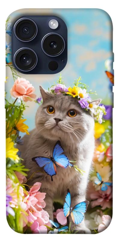 Чохол itsPrint Spring cat для Apple iPhone 15 Pro (6.1"), тварини, купити оптом з доставкою