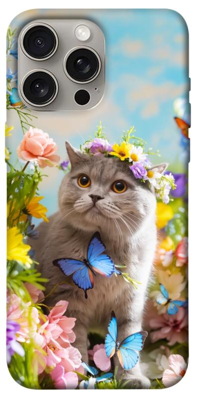 Чохол itsPrint Spring cat для Apple iPhone 15 Pro Max (6.7"), тварини, купити оптом з доставкою
