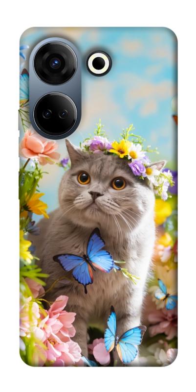 Чехол itsPrint Spring cat для TECNO Camon 20 Pro (CK7n), животные, купить оптом с доставкой