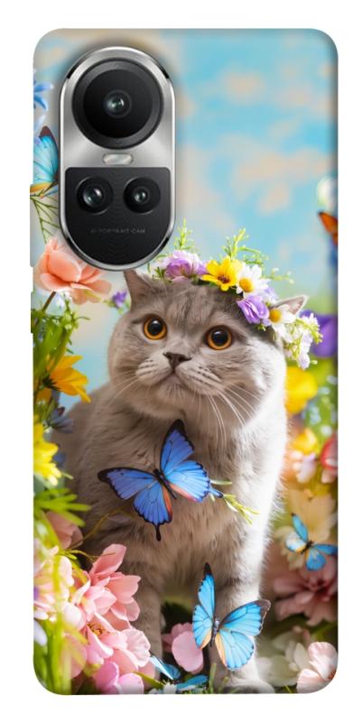 Чехол itsPrint Spring cat для Oppo Reno 10, животные, купить оптом с доставкой