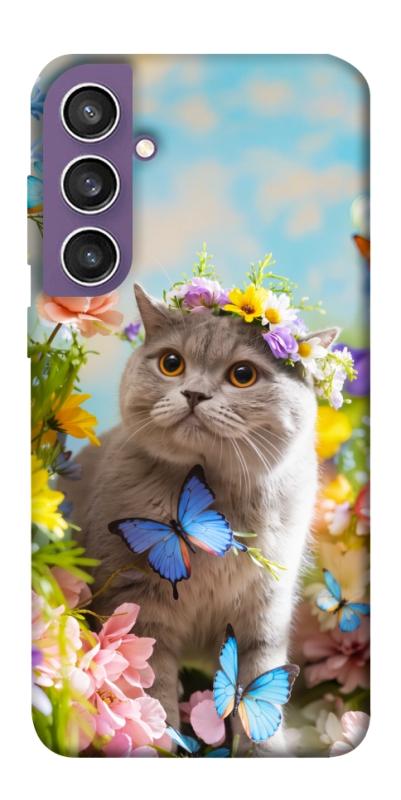 Чохол itsPrint Spring cat для Samsung Galaxy S23 FE, тварини, купити оптом з доставкою
