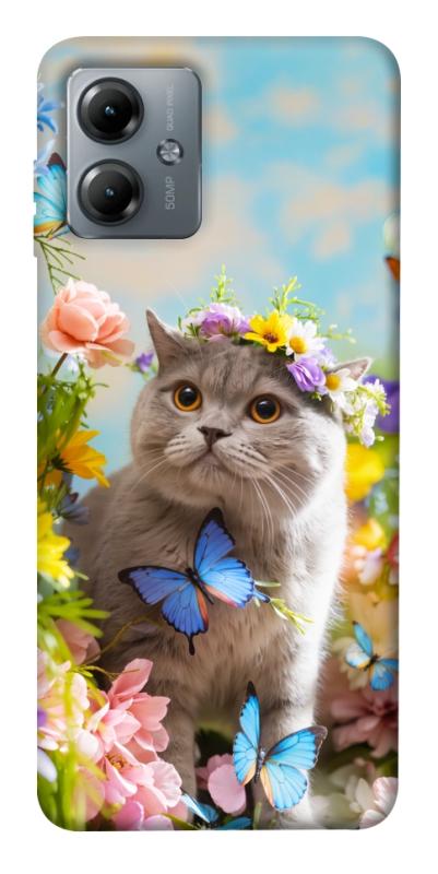 Чехол itsPrint Spring cat для Motorola Moto G14, животные, купить оптом с доставкой