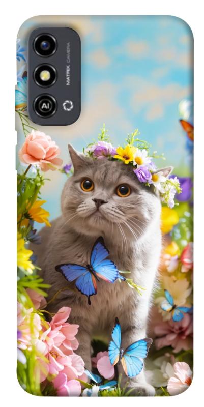 Чохол itsPrint Spring cat для ZTE Blade A53, тварини, купити оптом з доставкою