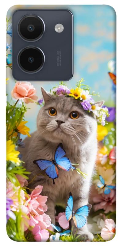 Чехол itsPrint Spring cat для Vivo Y36, животные, купить оптом с доставкой
