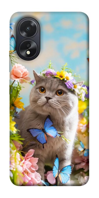 Чохол itsPrint Spring cat для Oppo A38, тварини, купити оптом з доставкою