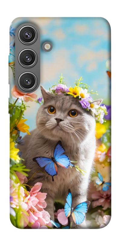 Чохол itsPrint Spring cat для Samsung Galaxy S24, тварини, купити оптом з доставкою