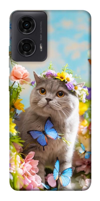 Чехол itsPrint Spring cat для Motorola Moto G24, животные, купить оптом с доставкой