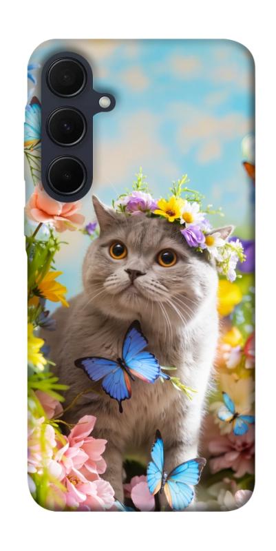 Чехол itsPrint Spring cat для Samsung Galaxy A55, животные, купить оптом с доставкой