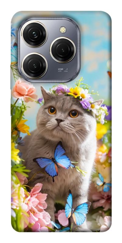 Чохол itsPrint Spring cat для TECNO Spark 20 Pro, тварини, купити оптом з доставкою