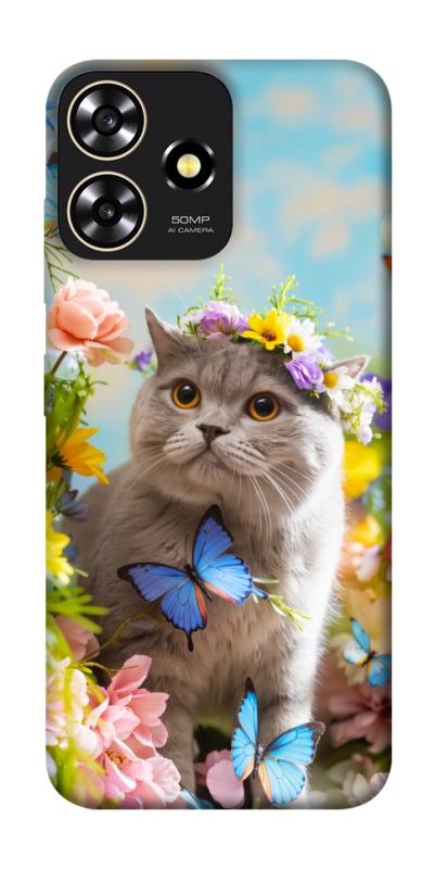 Чехол itsPrint Spring cat для ZTE Blade A73 4G, животные, купить оптом с доставкой