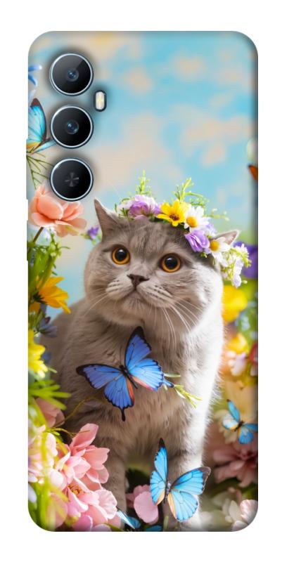 Чехол itsPrint Spring cat для Realme C65 4G, животные, купить оптом с доставкой