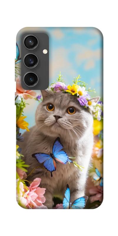 Чехол itsPrint Spring cat для Samsung Galaxy S24 FE, животные, купить оптом с доставкой
