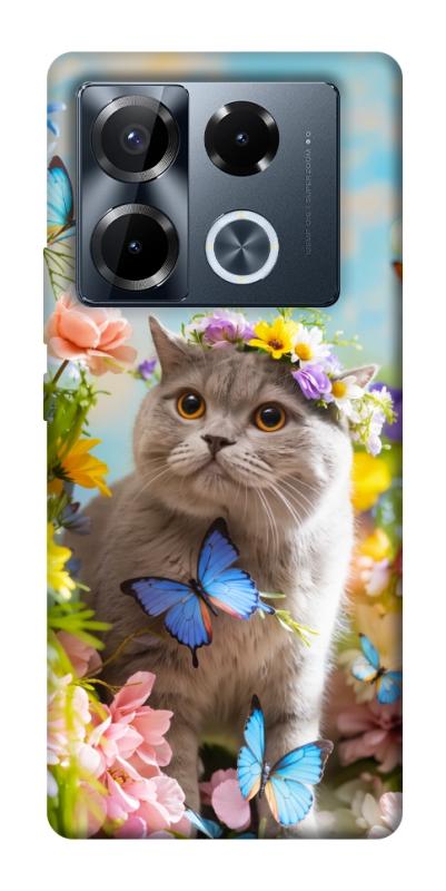 Чехол itsPrint Spring cat для Infinix Note 40 Pro 4G, животные, купить оптом с доставкой