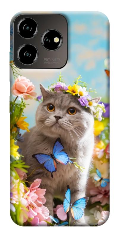 Чехол itsPrint Spring cat для ZTE Blade V50 Desing 4G, животные, купить оптом с доставкой