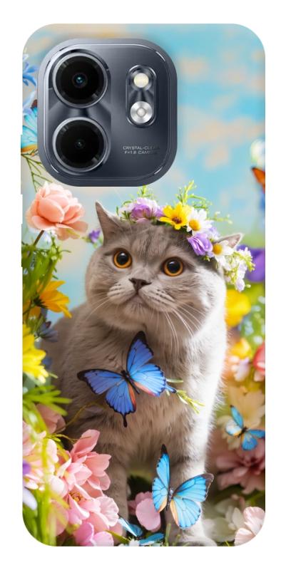 Чехол itsPrint Spring cat для Infinix Smart 9 4G / Hot 50i, животные, купить оптом с доставкой