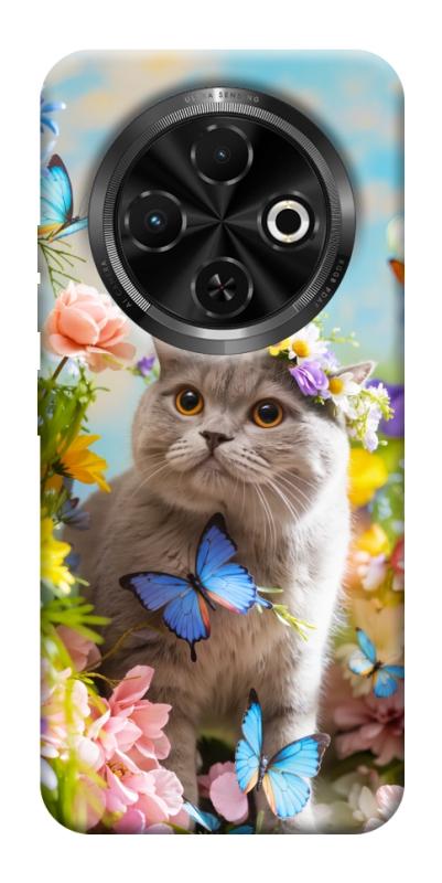 Чохол itsPrint Spring cat для TECNO Spark 30C, тварини, купити оптом з доставкою