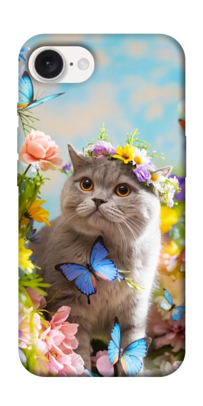Чохол itsPrint Spring cat для Apple iPhone 16e (6.1"), тварини, купити оптом з доставкою
