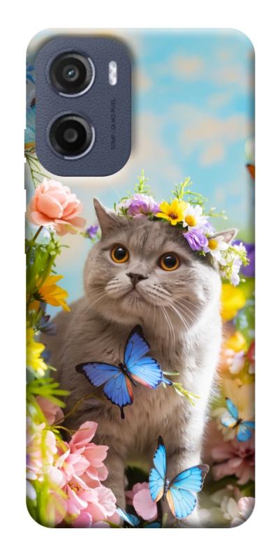 Чехол itsPrint Spring cat для Motorola Moto G05, животные, купить оптом с доставкой