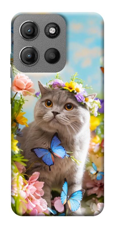 Чехол itsPrint Spring cat для Motorola Moto G15 4G, животные, купить оптом с доставкой