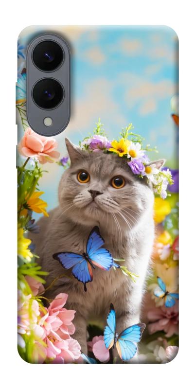Чохол itsPrint Spring cat для Samsung Galaxy S25 Edge, тварини, купити оптом з доставкою