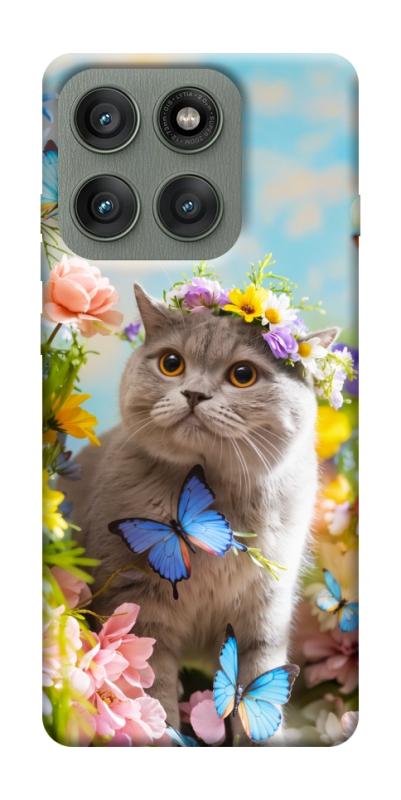 Чехол itsPrint Spring cat для Motorola Edge 60 Pro, животные, купить оптом с доставкой