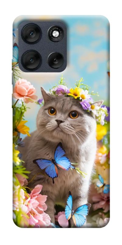 Чехол itsPrint Spring cat для Motorola Moto G56 5G, животные, купить оптом с доставкой