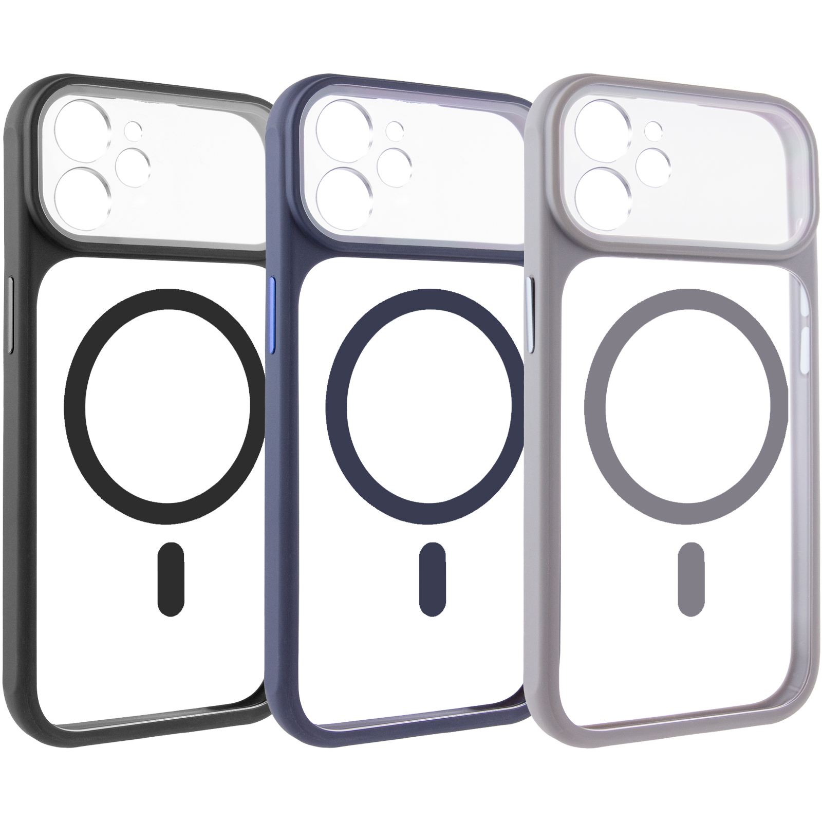Чехол TPU+PC GETMAN Moon Clear with MagSafe для Apple iPhone 11 (6.1"), TPU+PC, купить оптом с доставкой