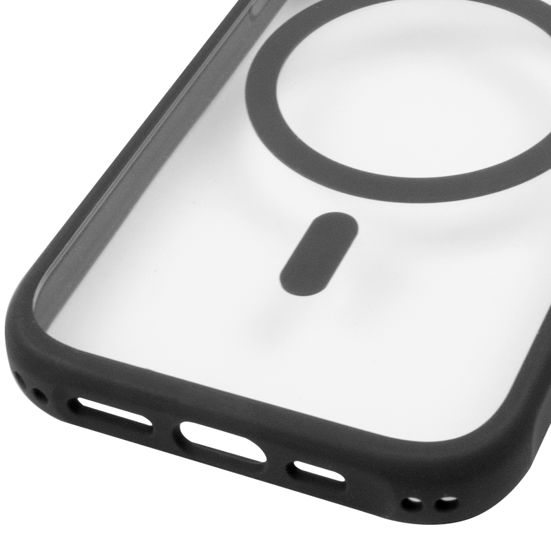 Чехол TPU+PC GETMAN Moon Clear with MagSafe для Apple iPhone 11 (6.1"), Black 5, TPU+PC, купить оптом с доставкой